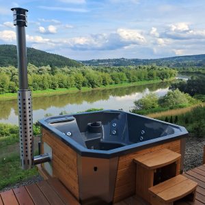 Ciubar jacuzzi din acryl cu soba integrata[ECHIPAT]