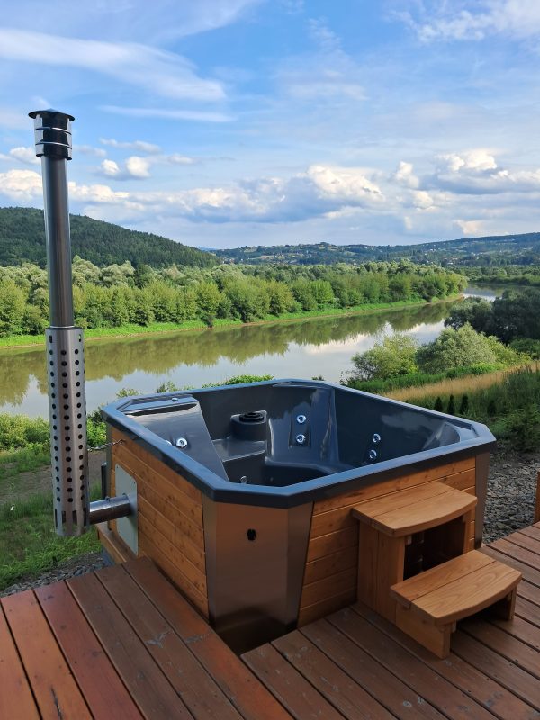 Ciubar jacuzzi din acryl cu soba integrata[ECHIPAT]