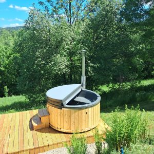 Ciubar Rotund D2m din Acryl (4 pers) ¬HYBRID¬Soba Integrata si Incalzitor Electric[ECHIPAT COMPLET]